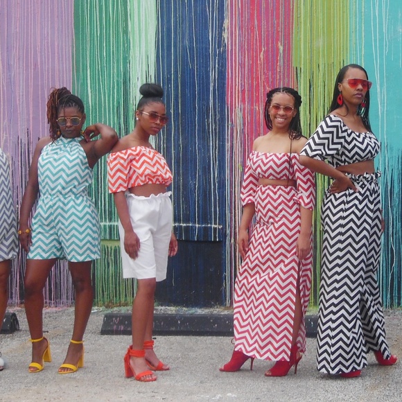 Summer Breeze Collection~Orange & White Crop Top - Picture 4 of 6